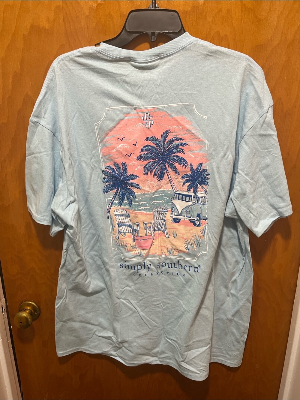 Simply Southern Light Blue Short Sleeve Graphic Tee